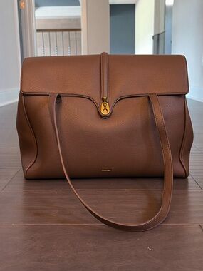Vegan leather work bag